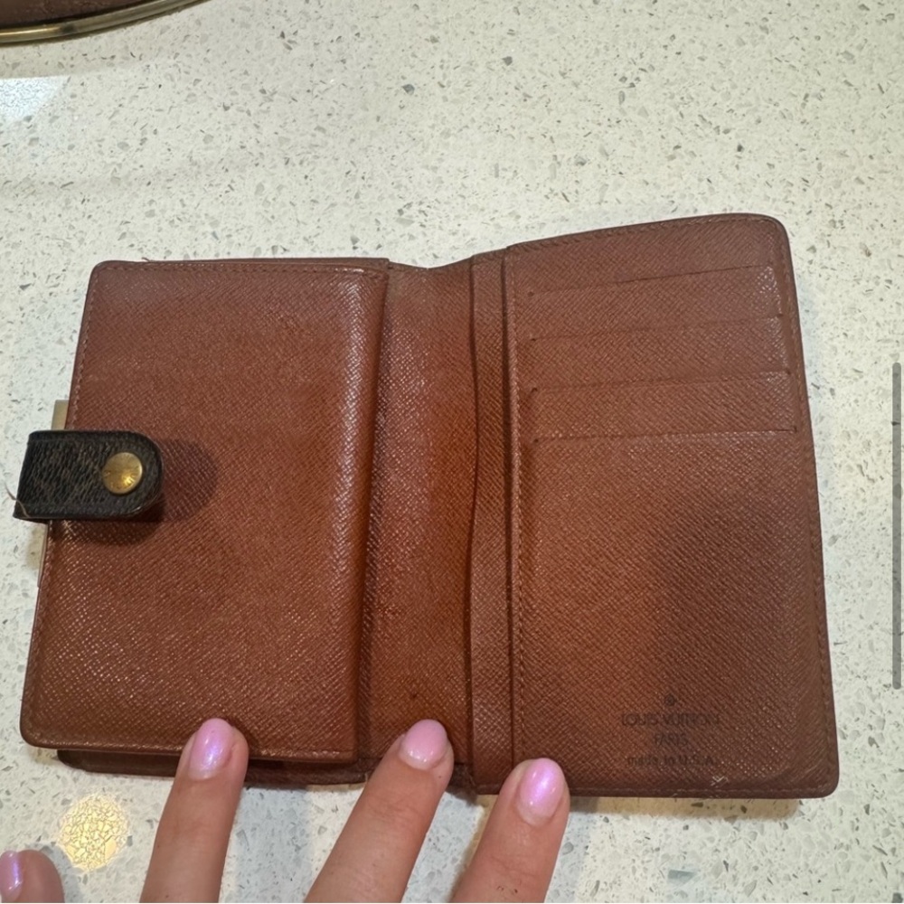 Louis Vuitton Brown Monogram Vintage Wallet Kiss lock SD0050 - Picture 6 of 7